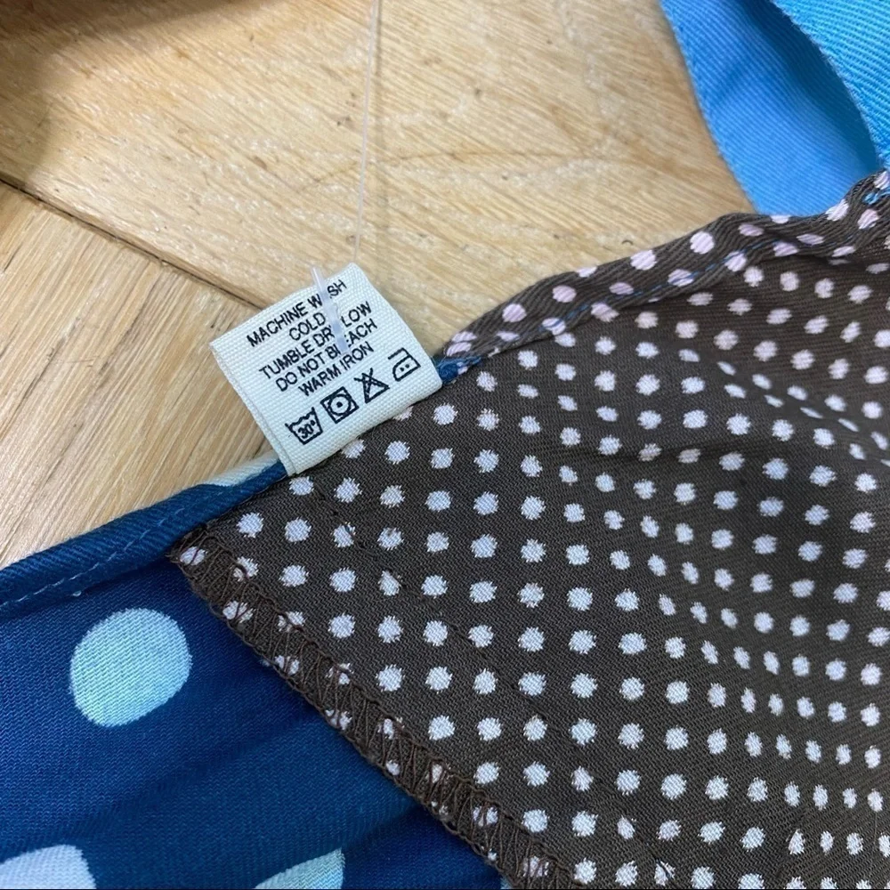 Anthropologie Retro Polka Dot Ruffle Half Apron NWT